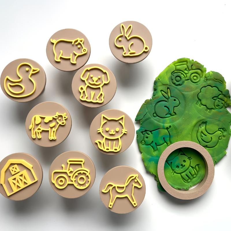 Wax Seal Stamp Set - 12pcs Clay Mold Set Animal Clay