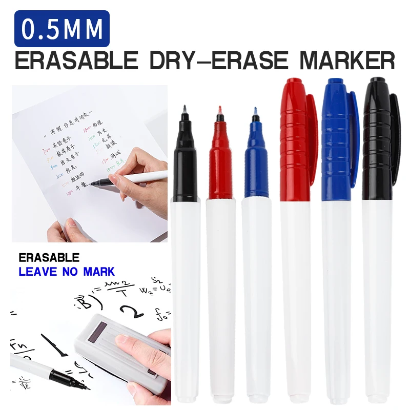 Correction Pen Fine - 6pcs Color Erasable Whiteboard Pen Extremely