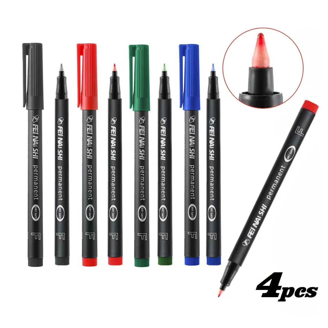 Correction Pen Fine - 4Colors Fine Tip Permanent Marker Pens