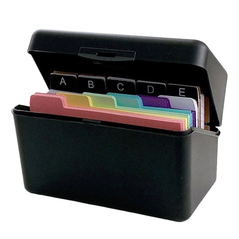 Card Index Box - 3X 5 Index Card Holder Box