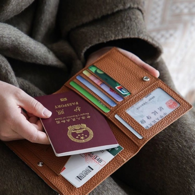 Leather Passport Holder Covers - Index Card Holder 리뷰 및 가격