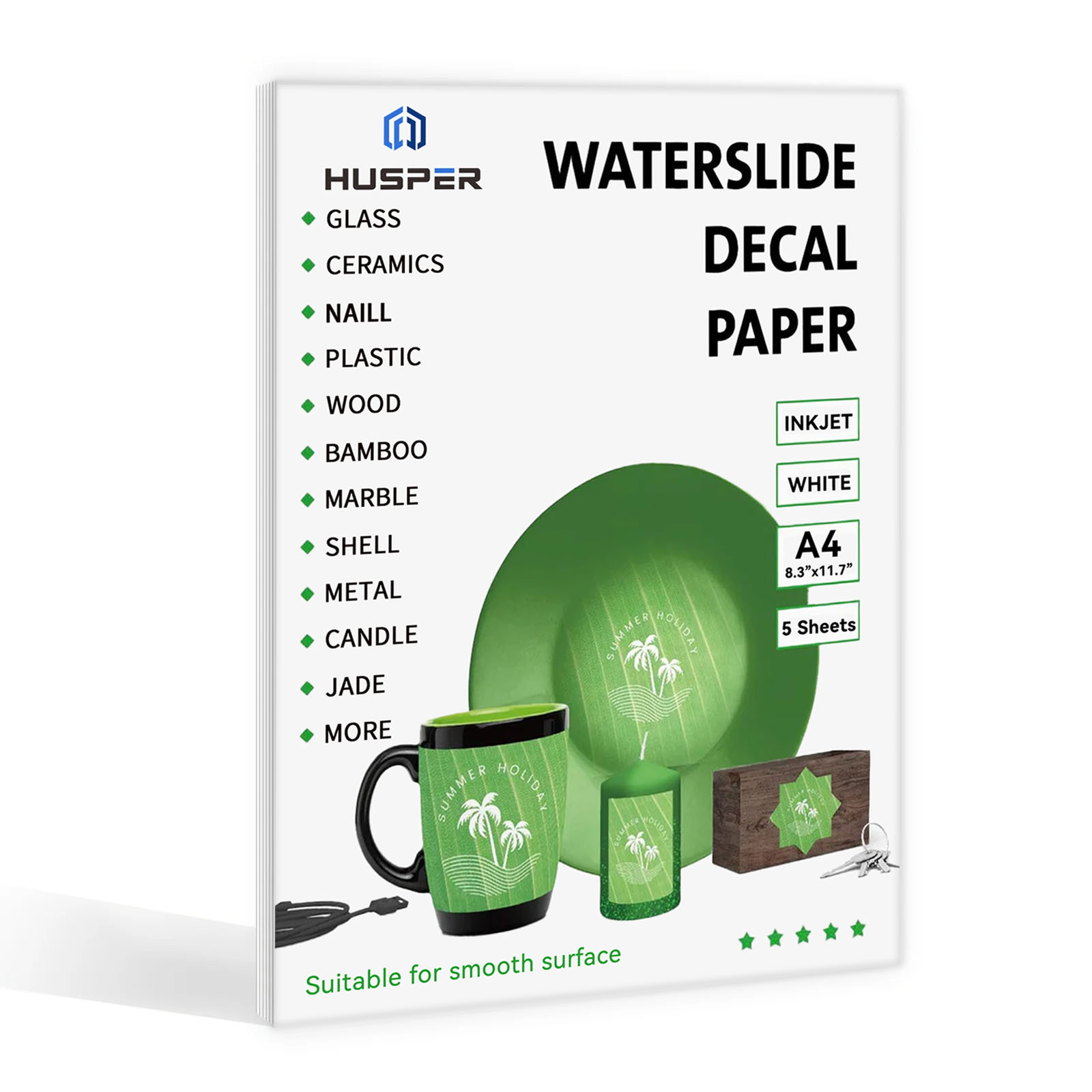 5 Sheets A4 Size Water Slide D - Ink Blotter Paper 리뷰 및 가격