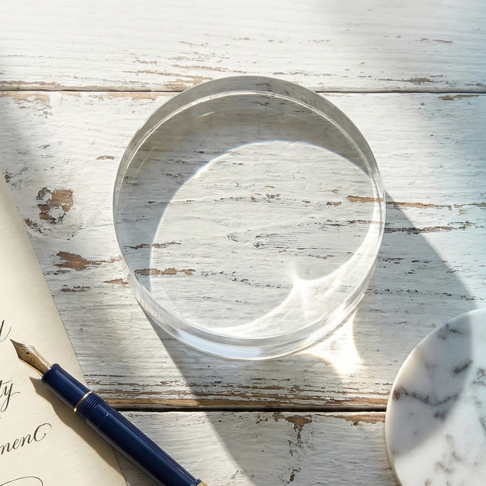3.15 Inch Round Clear Crystal  - Book Weight Glass 리뷰 및 가격