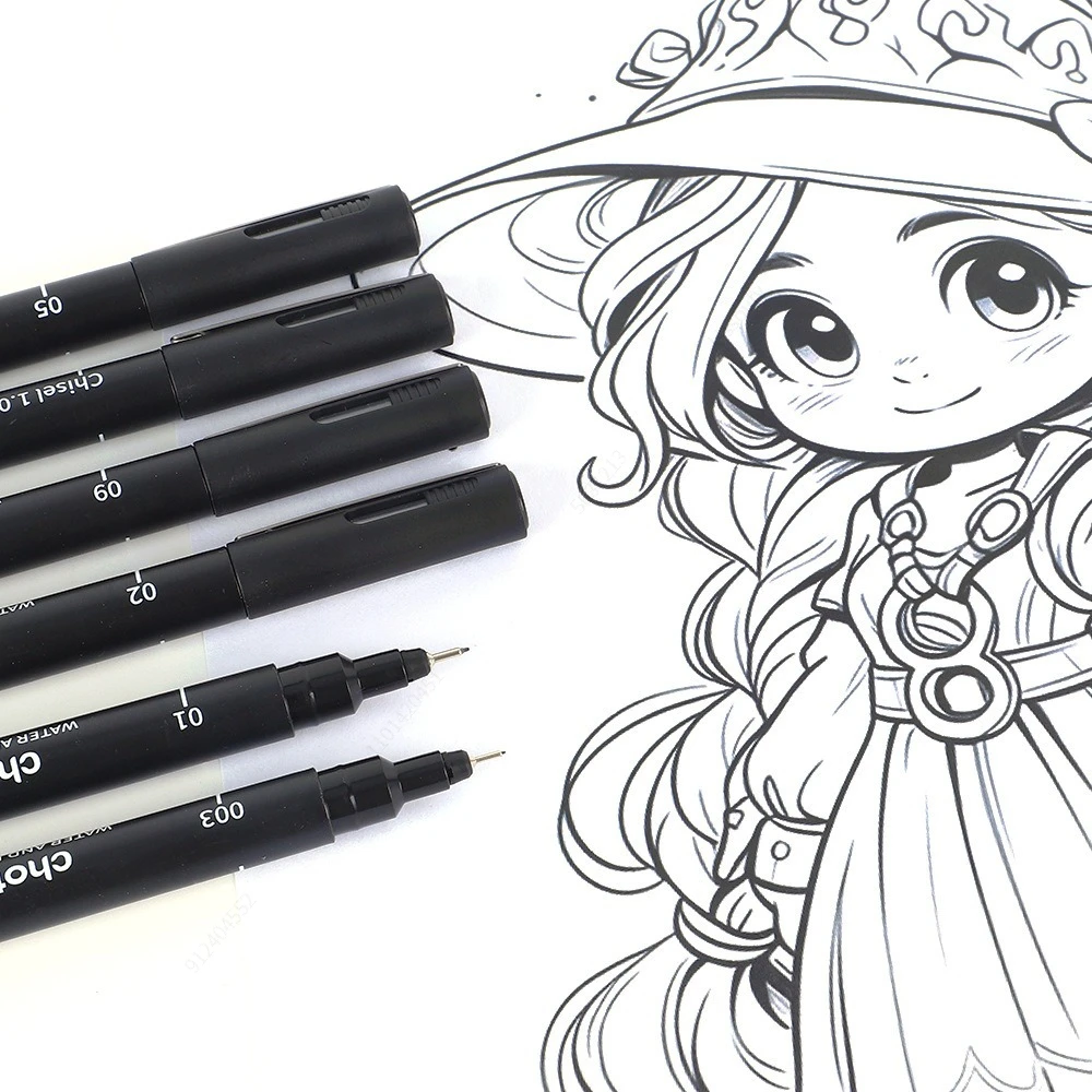 Black Micro Pens,15 Sizes,Wate - Correction Pen Fine 리뷰 및 가격