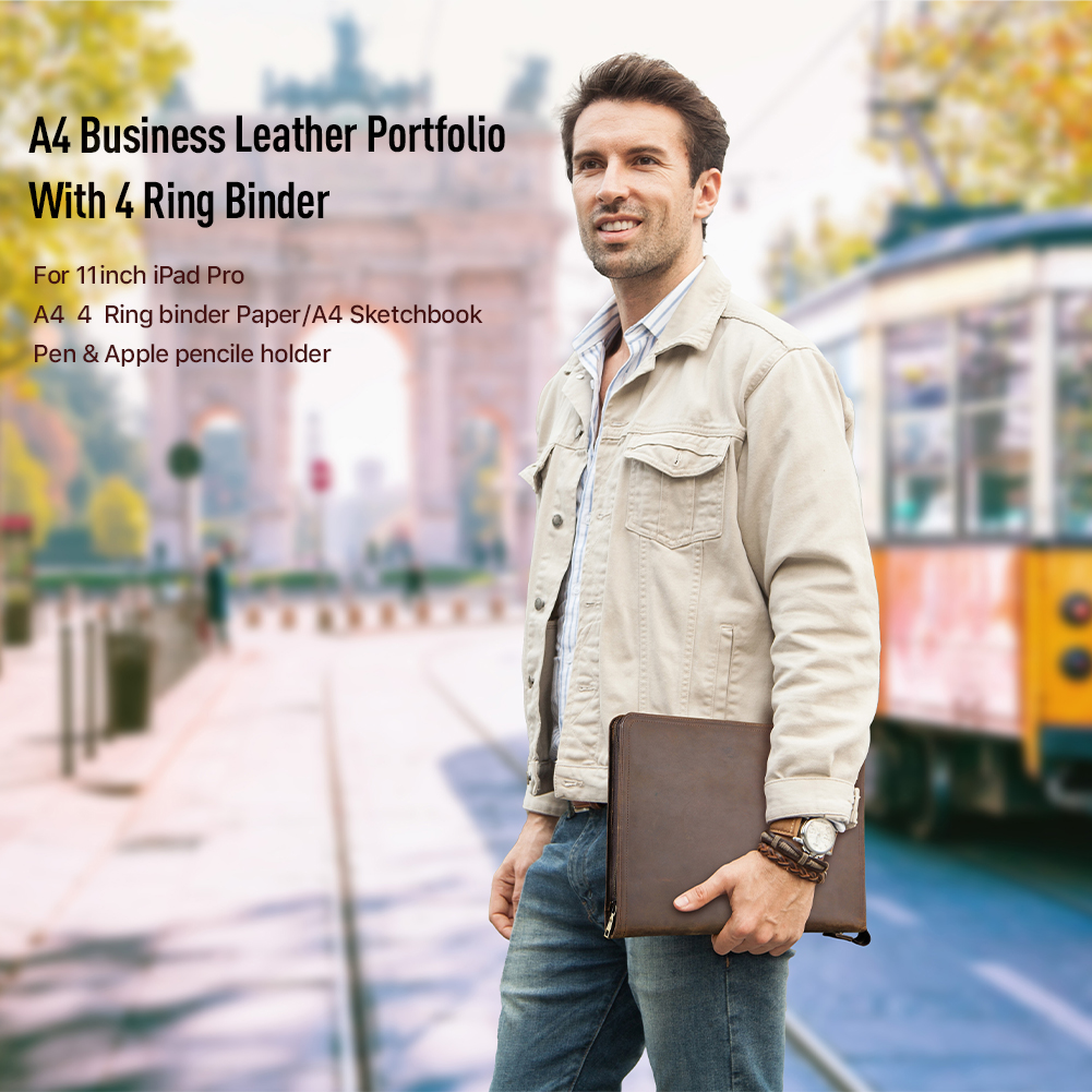 Luxury Retro A4 Cowhide Busine - Binder A4 Lever 리뷰 및 가격
