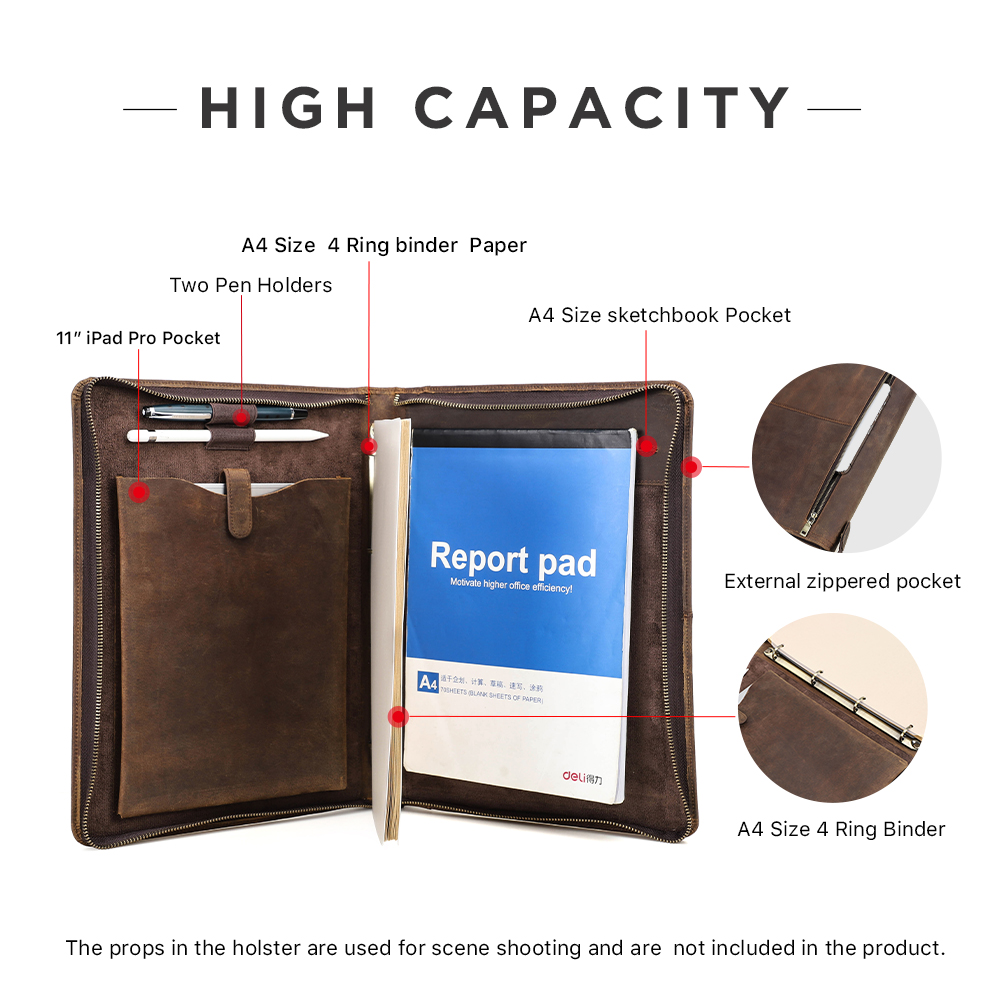 Luxury Retro A4 Cowhide Busine - Binder A4 Lever 리뷰 및 가격