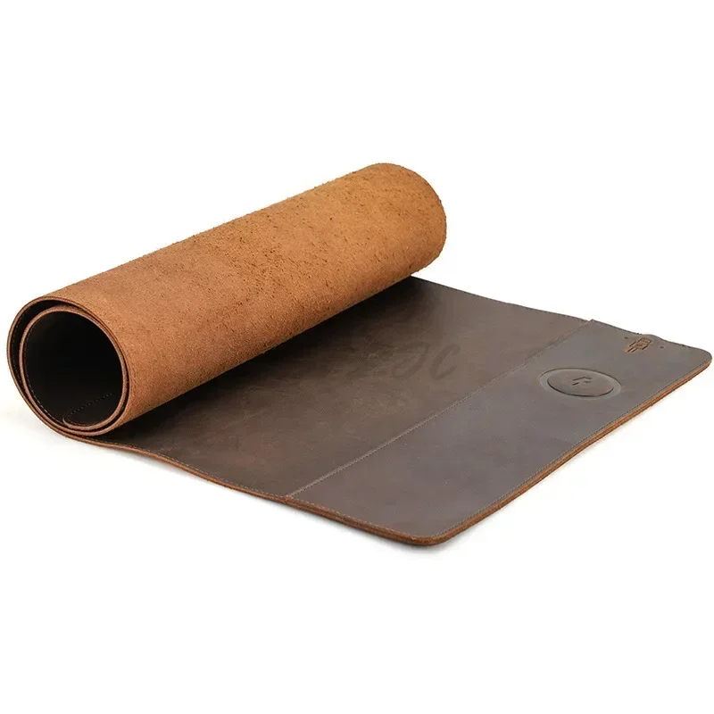 Vintage Cowhide Mouse Pad with - Leather Desk Pad 리뷰 및 가격
