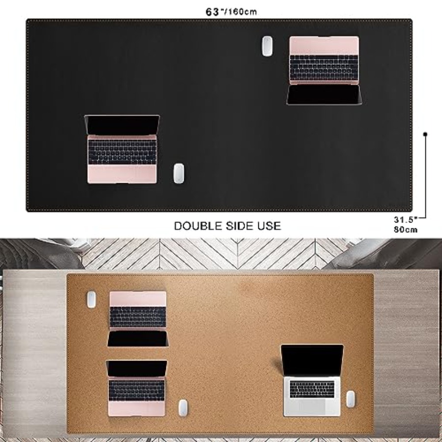63x31.5 Leather Desk Mat XXL L - Leather Desk Pad 리뷰 및 가격