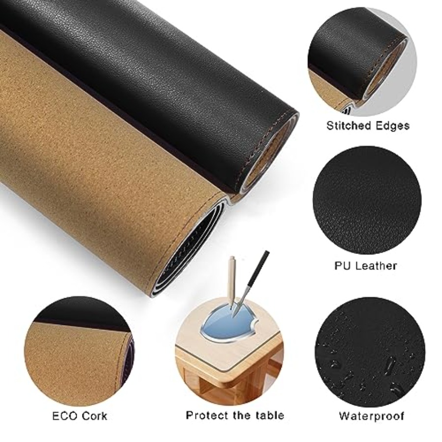 63x31.5 Leather Desk Mat XXL L - Leather Desk Pad 리뷰 및 가격