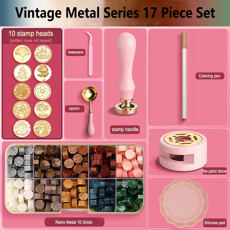 Wax Seal Stamp Set Lacquered S - Wax Seal Stamp Set 리뷰 및 가격