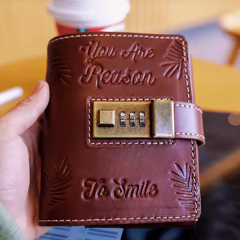 Handmade Genuine Leather Binde - Card Index Box 리뷰 및 가격