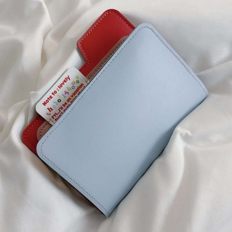 Ins Color Block Passport Holde - Index Card Holder 리뷰 및 가격