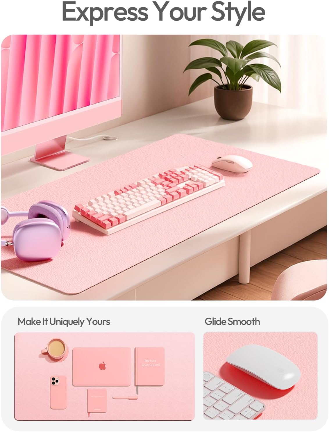 PU Leather Desk Protector with - Leather Desk Pad 리뷰 및 가격