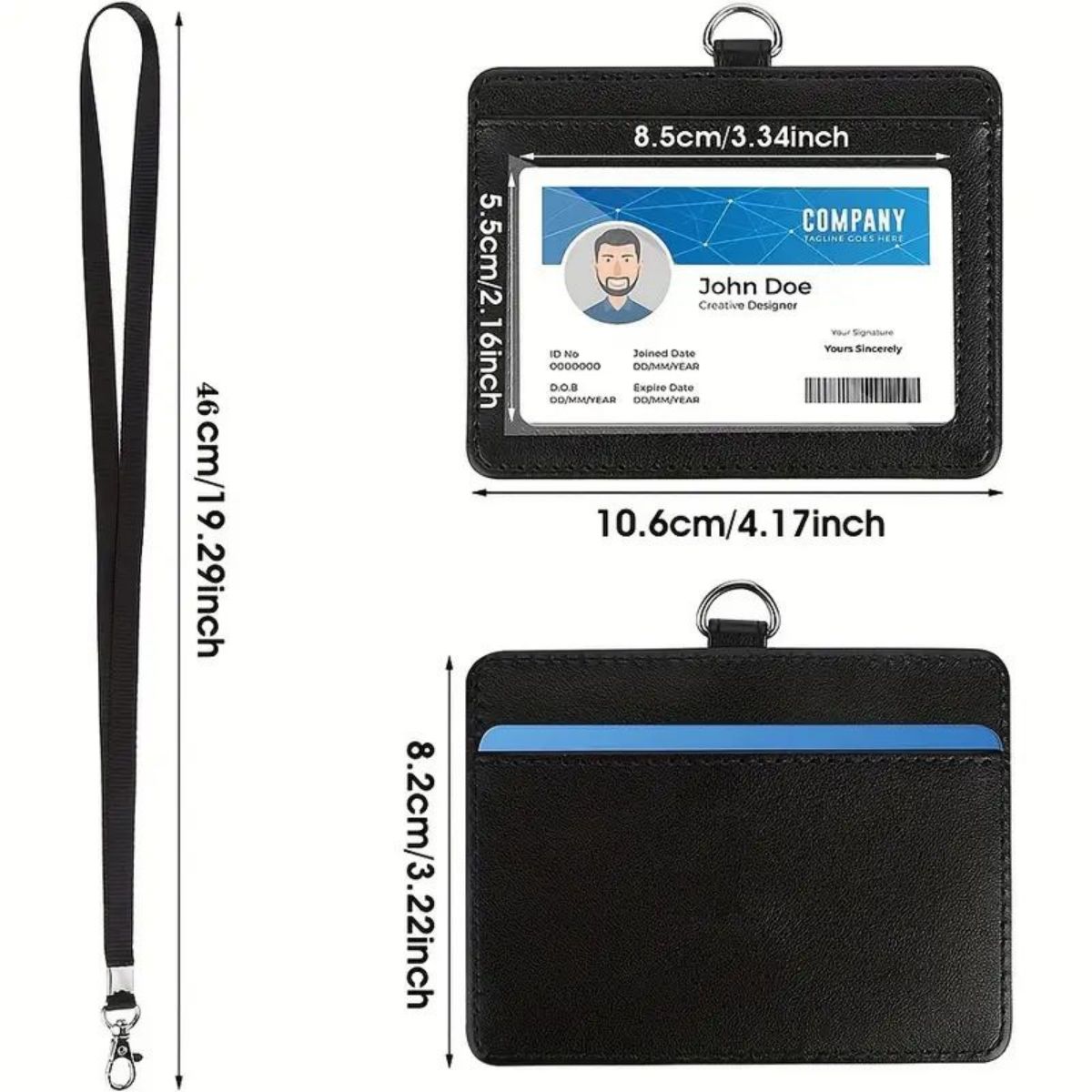 1 pc Horizontal ID badge holde - Index Card Holder 리뷰 및 가격