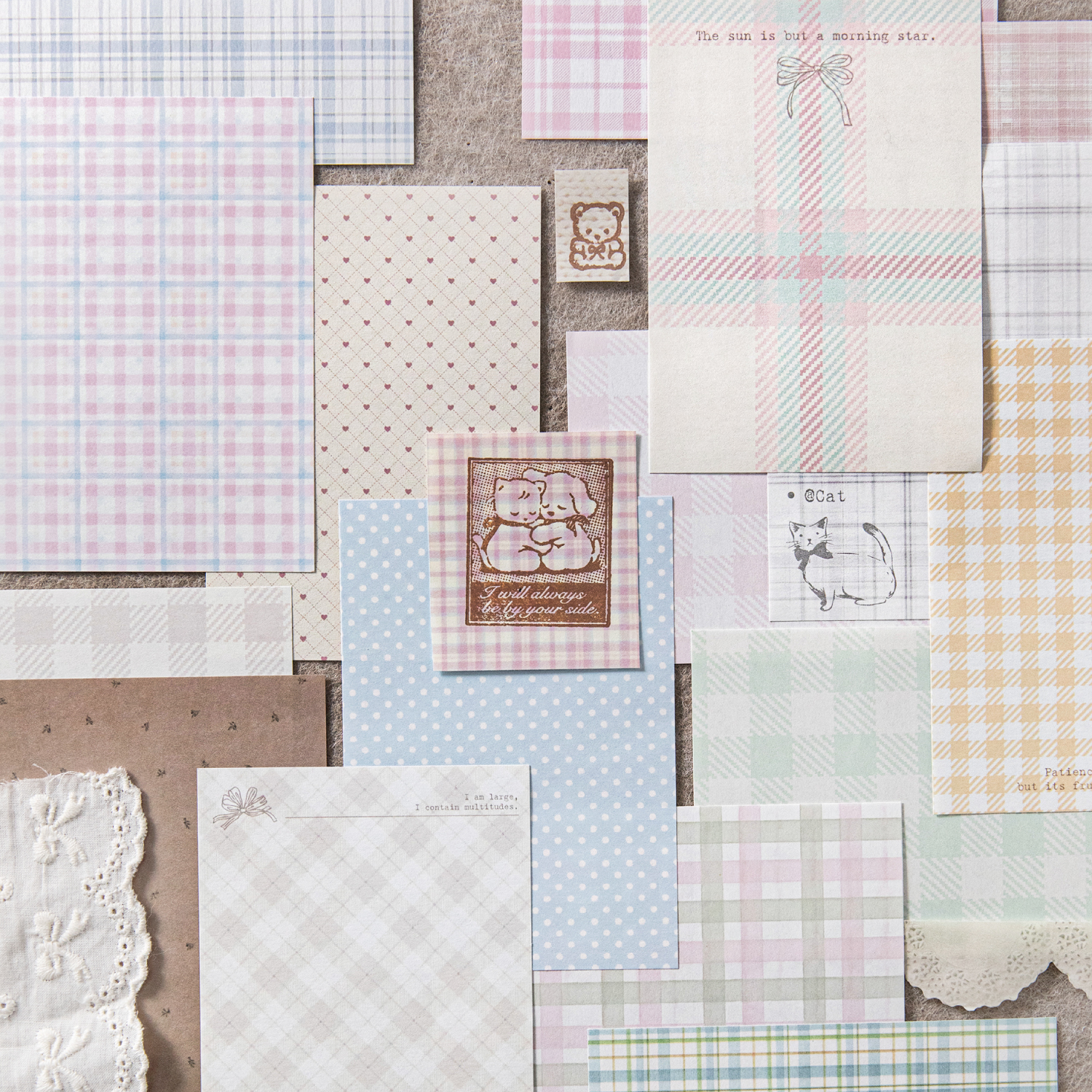50pcs creative plaid Decor Scr - Ink Blotter Paper 리뷰 및 가격