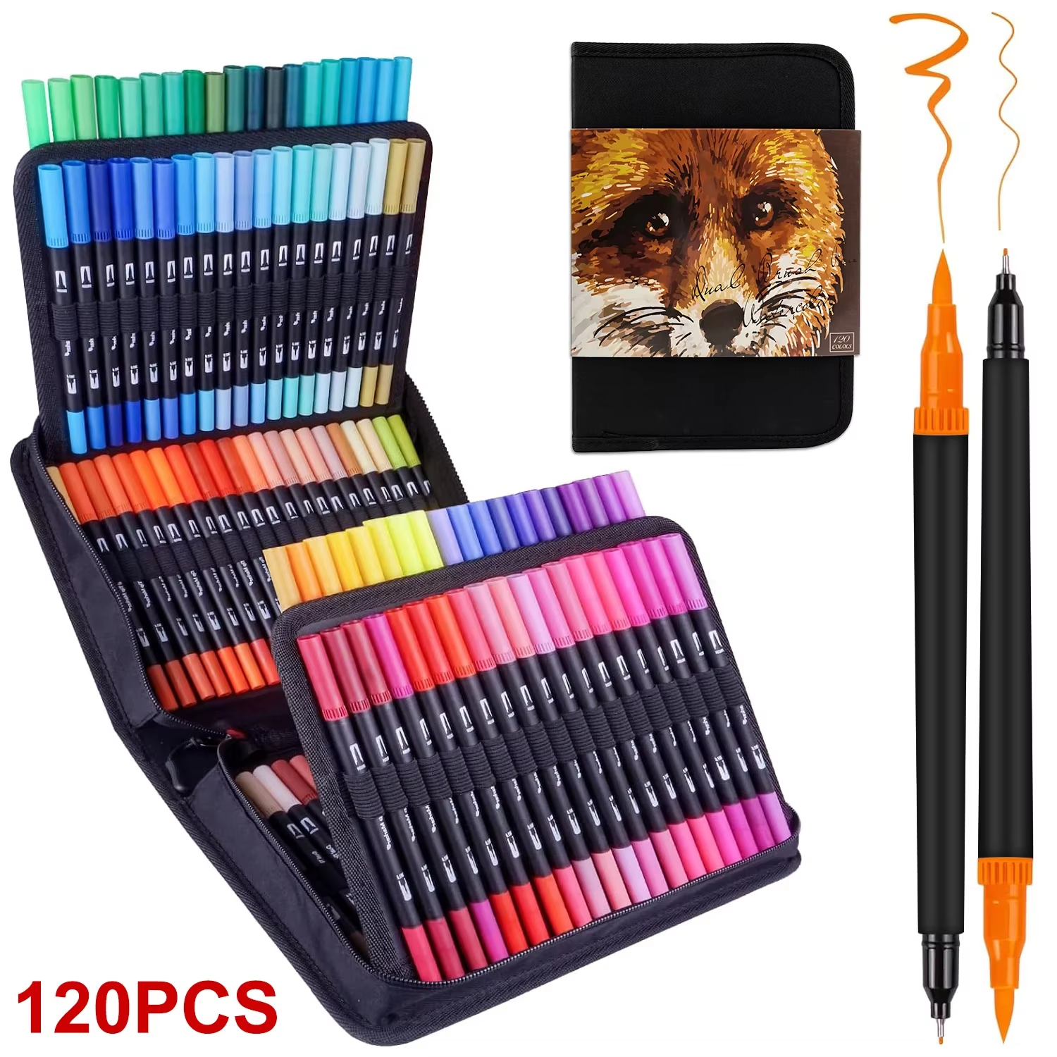 Dual Brush Pens Art Markers, 2 - Correction Pen Fine 리뷰 및 가격