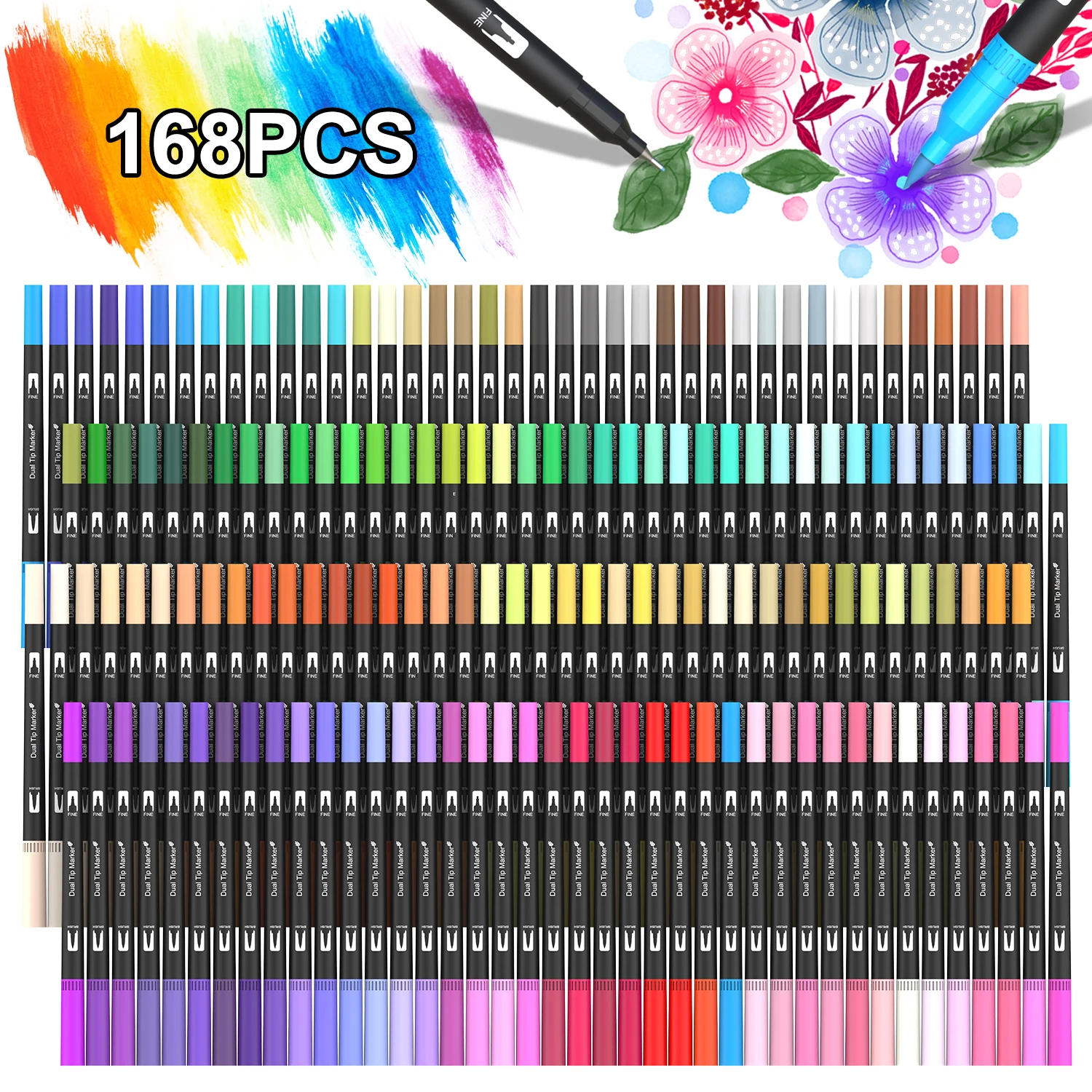 Dual Brush Pens Art Markers, 2 - Correction Pen Fine 리뷰 및 가격