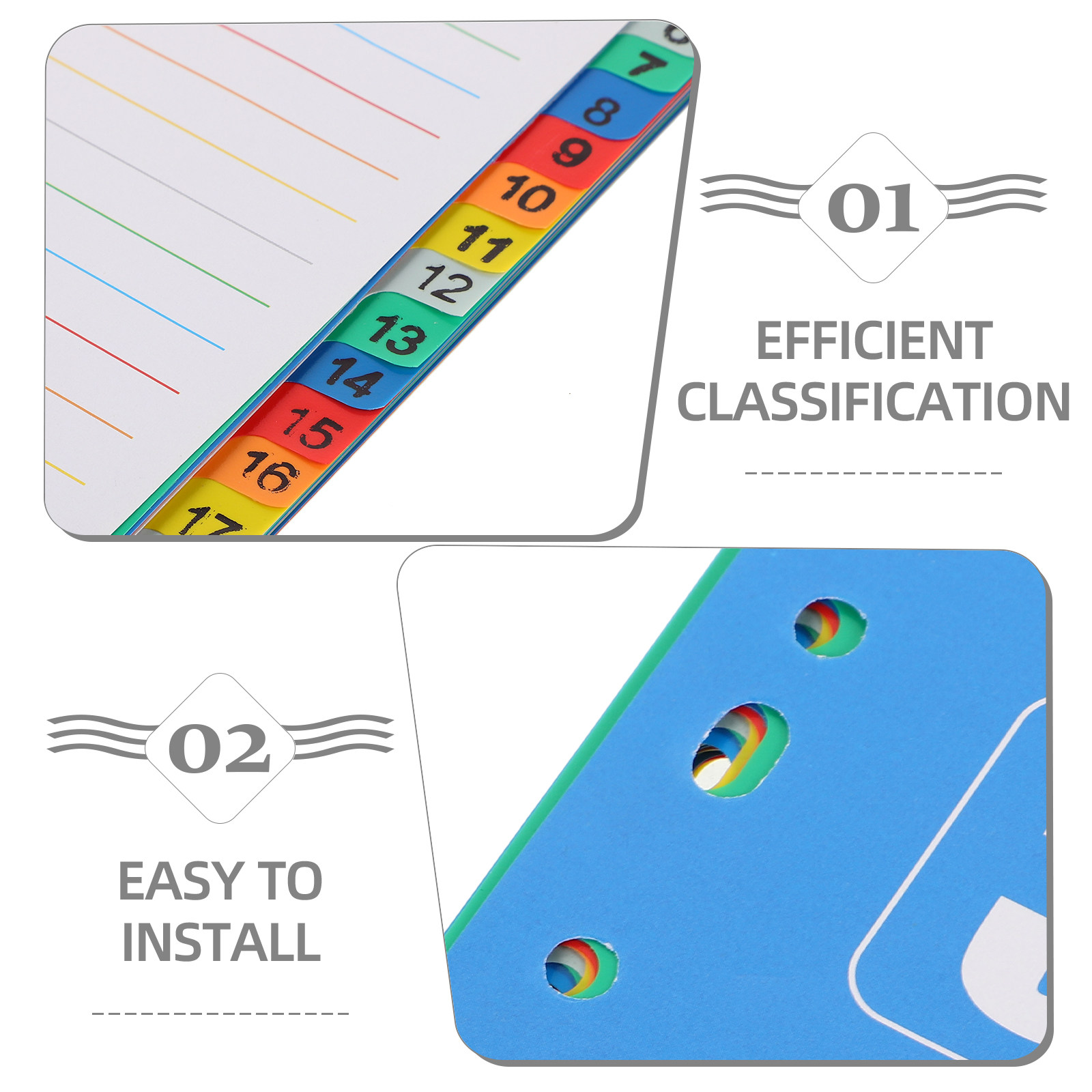 1Set A4 11-Hole PP Index Divid - Tab Divider A4 리뷰 및 가격