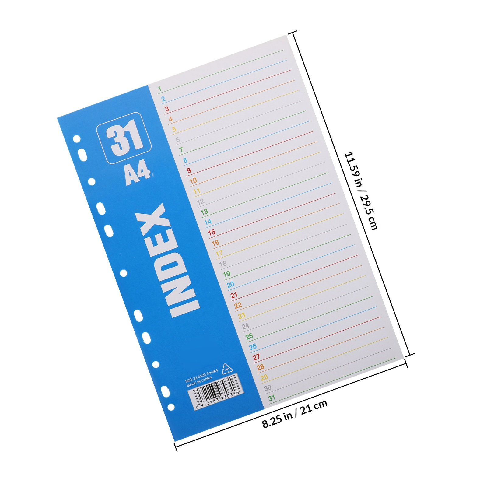 1Set A4 11-Hole PP Index Divid - Tab Divider A4 리뷰 및 가격