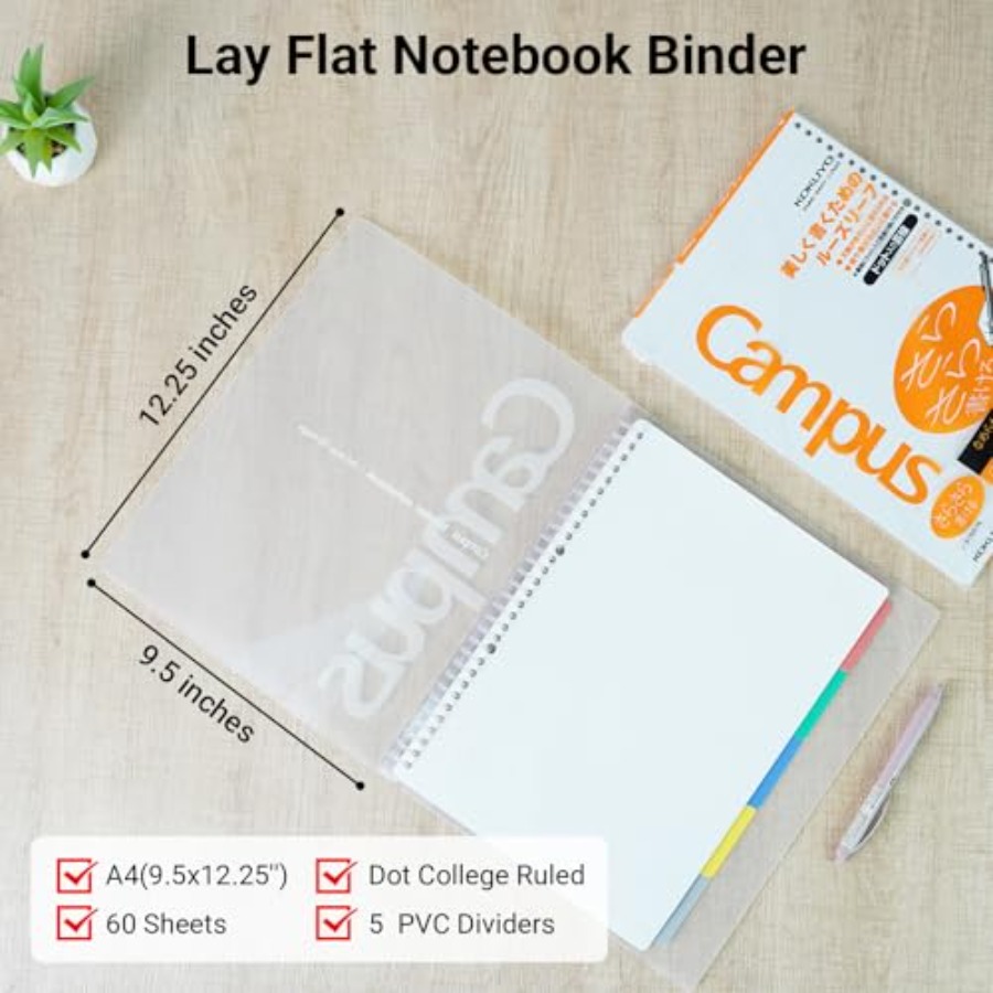 5 Subject Spiral Notebook, Cam - Tab Divider A4 리뷰 및 가격