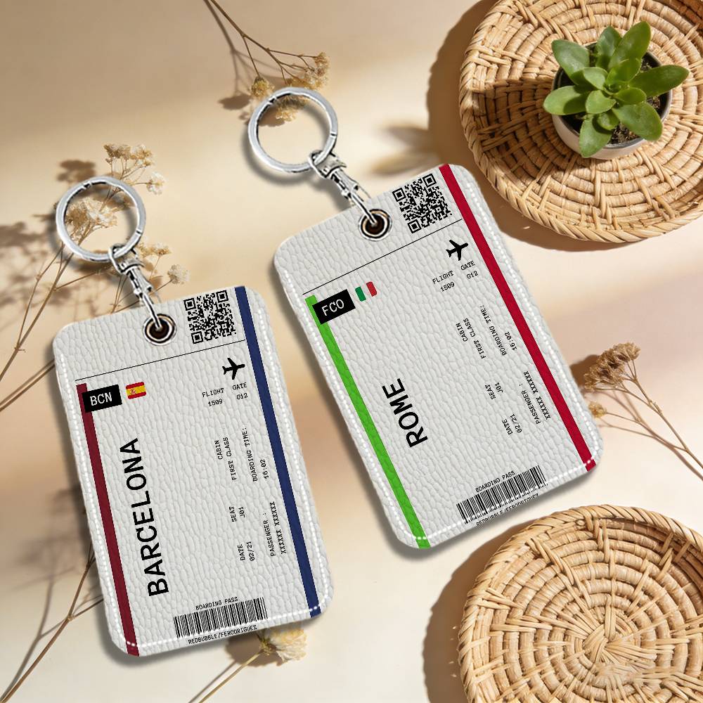 Boarding Pass Plane Ticket Lea - Card Index Box 리뷰 및 가격