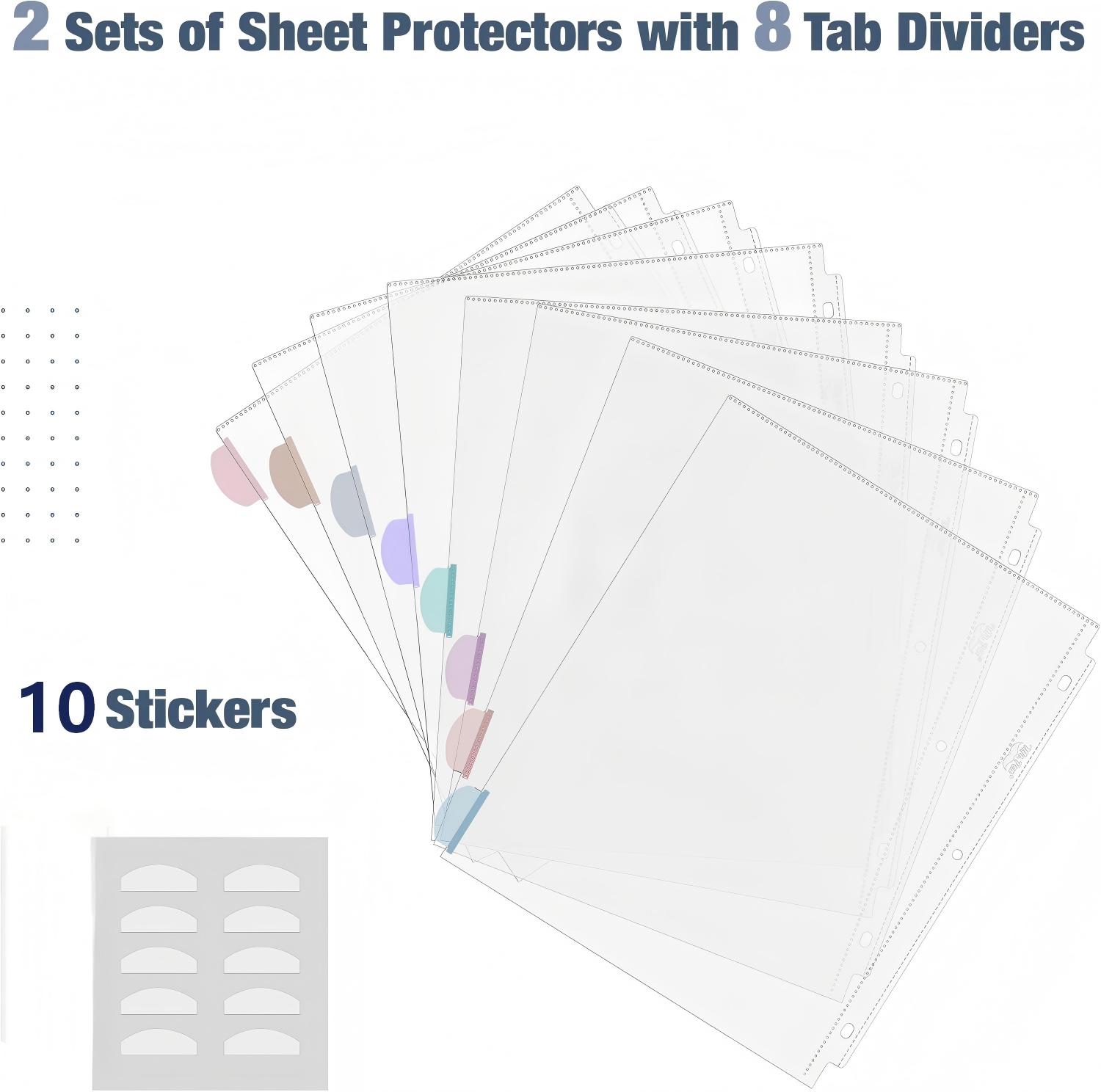 A4 Clear Sheet Protectors with - Tab Divider A4 리뷰 및 가격