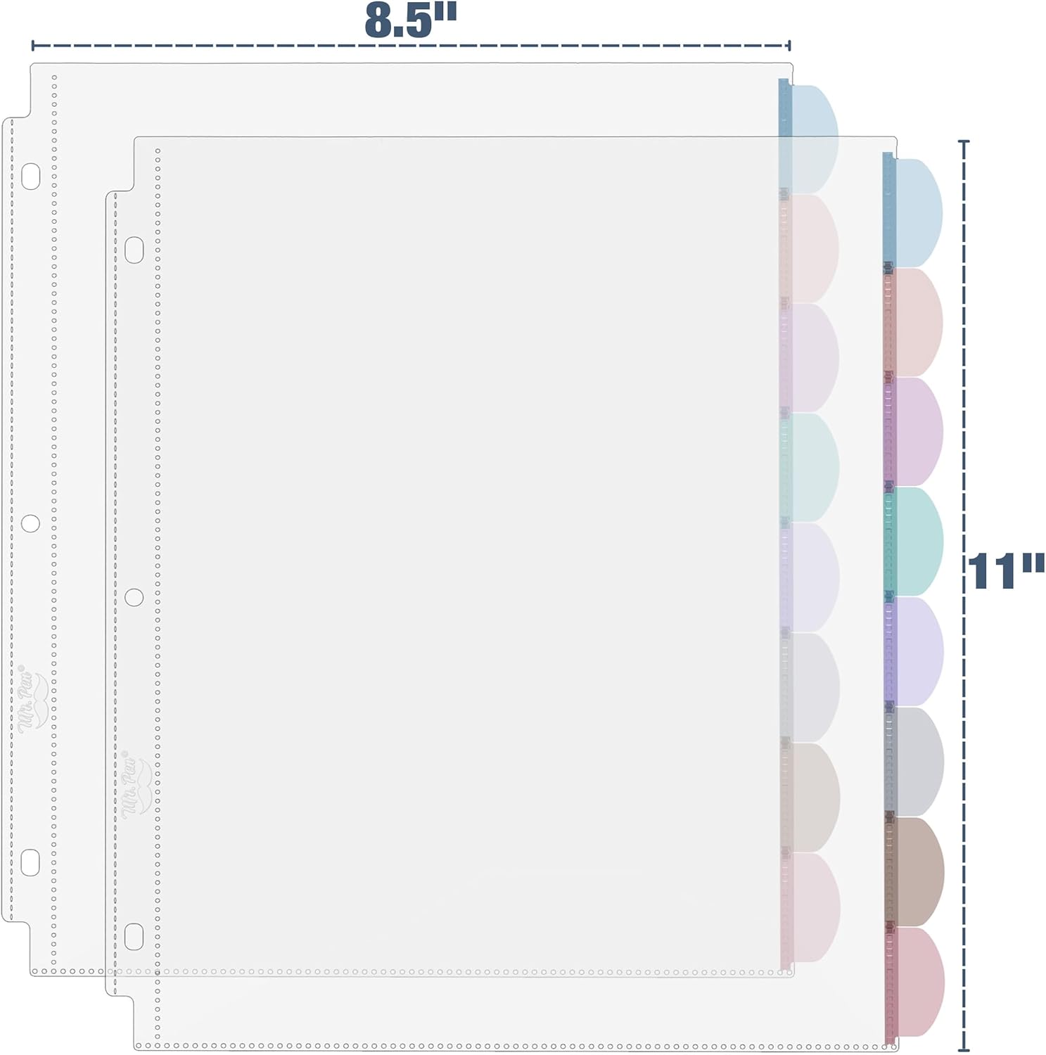 A4 Clear Sheet Protectors with - Tab Divider A4 리뷰 및 가격