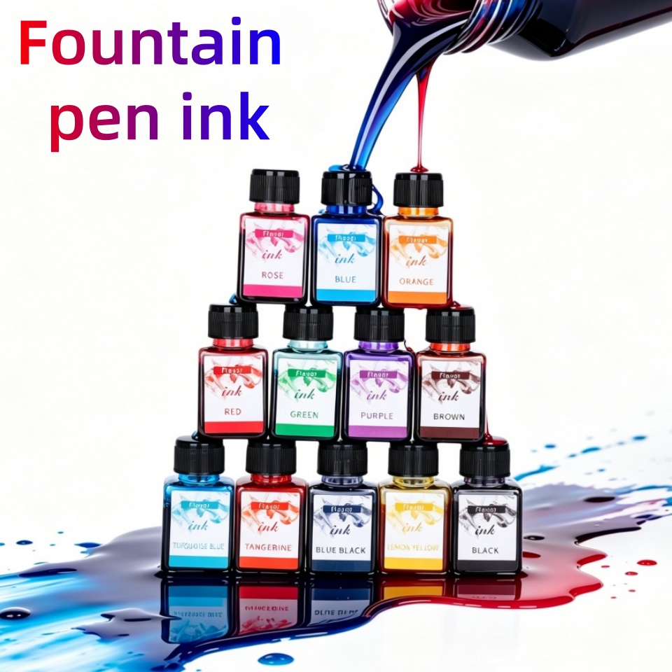 12-colors fountain pen ink, 25 - Fountain Pen Bottled Ink 리뷰 및 가격