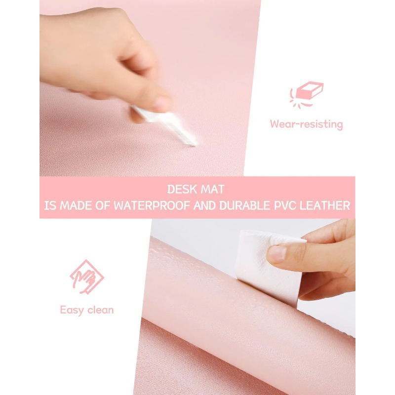 Desk Mat Waterproof PVC Mouse  - Leather Desk Pad 리뷰 및 가격