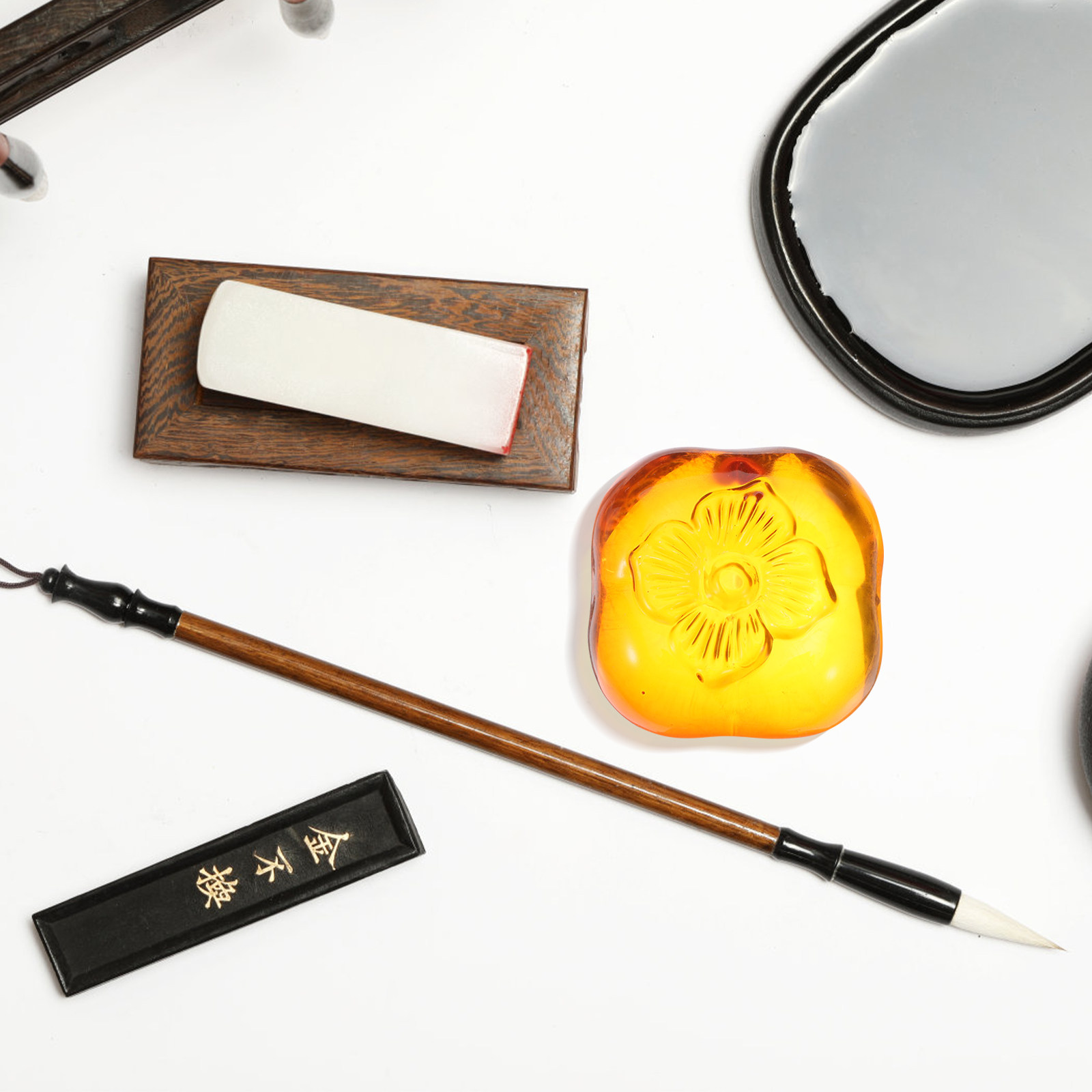 Crystal Persimmon Desk Paperwe - Book Weight Glass 리뷰 및 가격