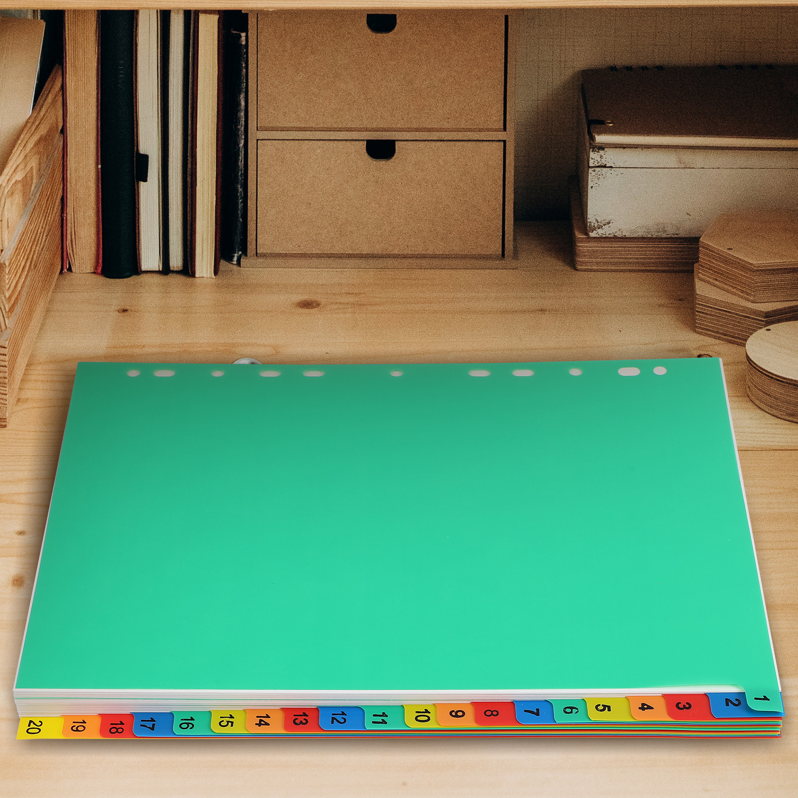20 Pages A4 Colorful Plastic T - Tab Divider A4 리뷰 및 가격