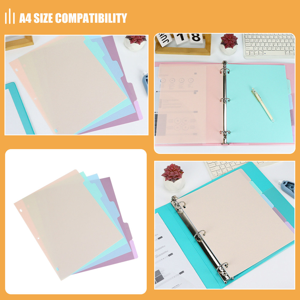 1Set Binder Dividers A4 Froste - Tab Divider A4 리뷰 및 가격