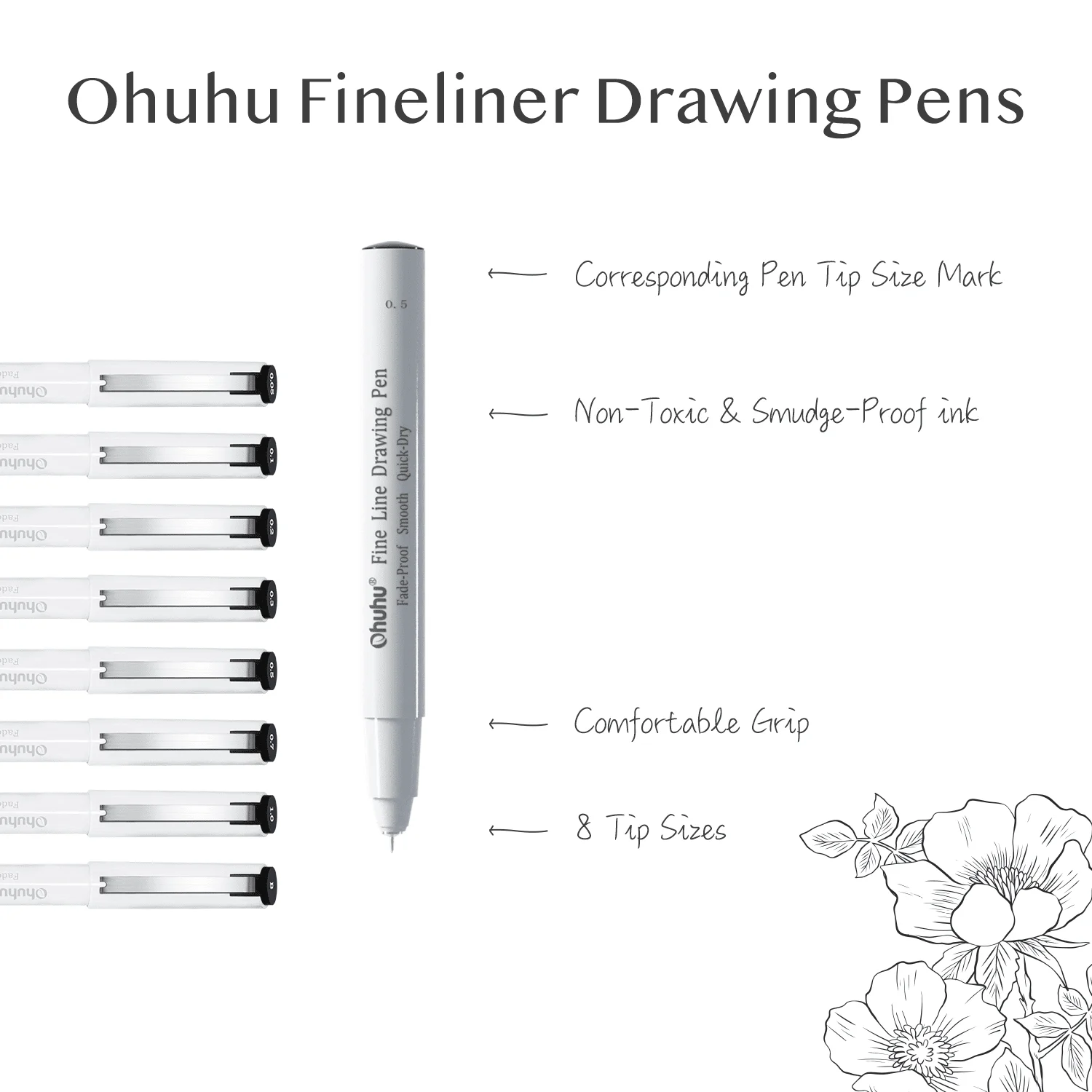 Ohuhu Micro Pen Fineliner Draw - Correction Pen Fine 리뷰 및 가격