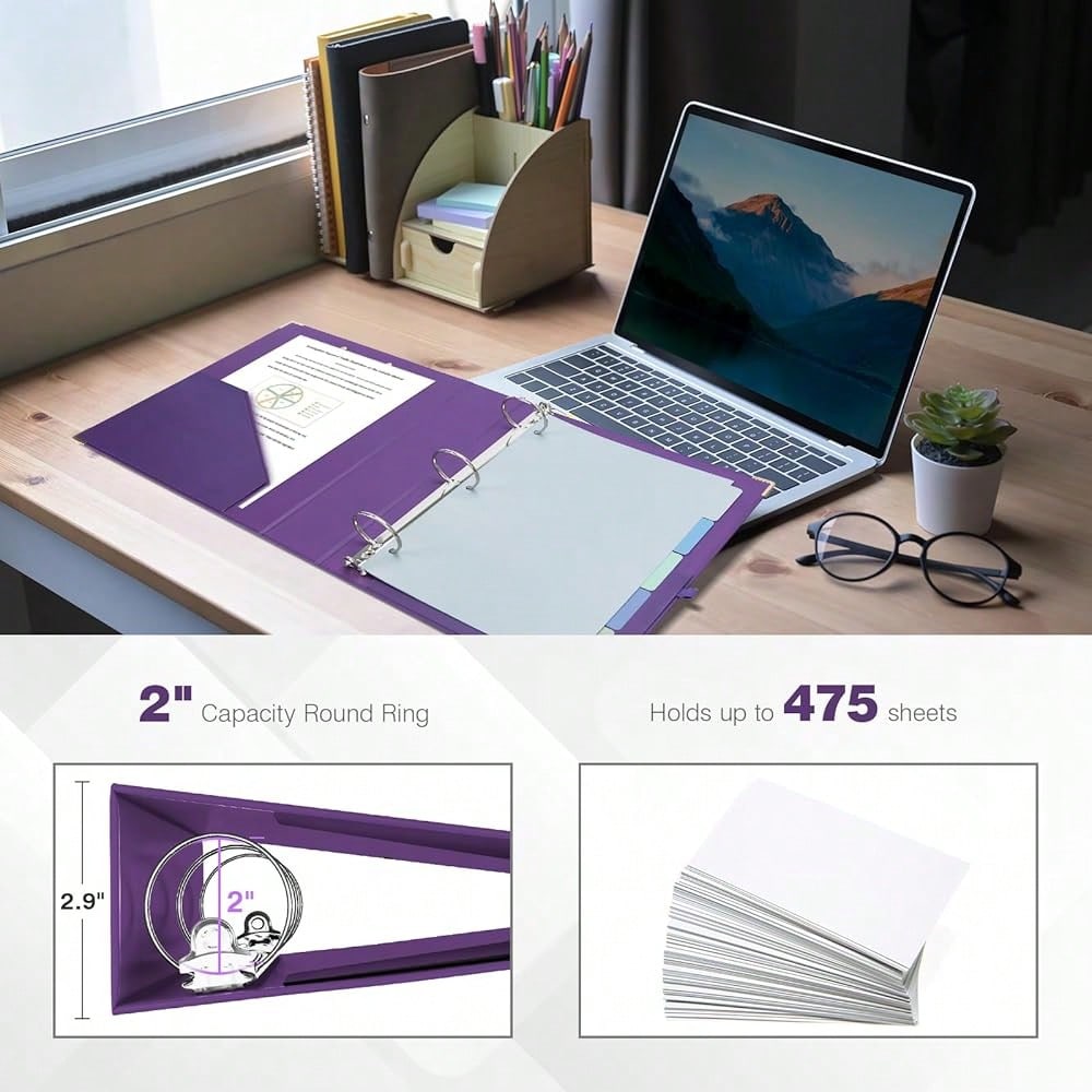 Mini 3 Ring Binder 2 Inch For  - Tab Divider A4 리뷰 및 가격