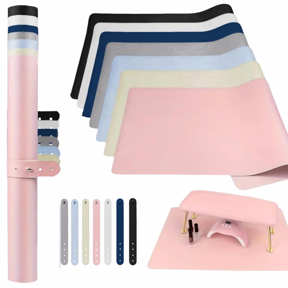 Nail Art Table Mat Foldable Ha - Leather Desk Pad 리뷰 및 가격