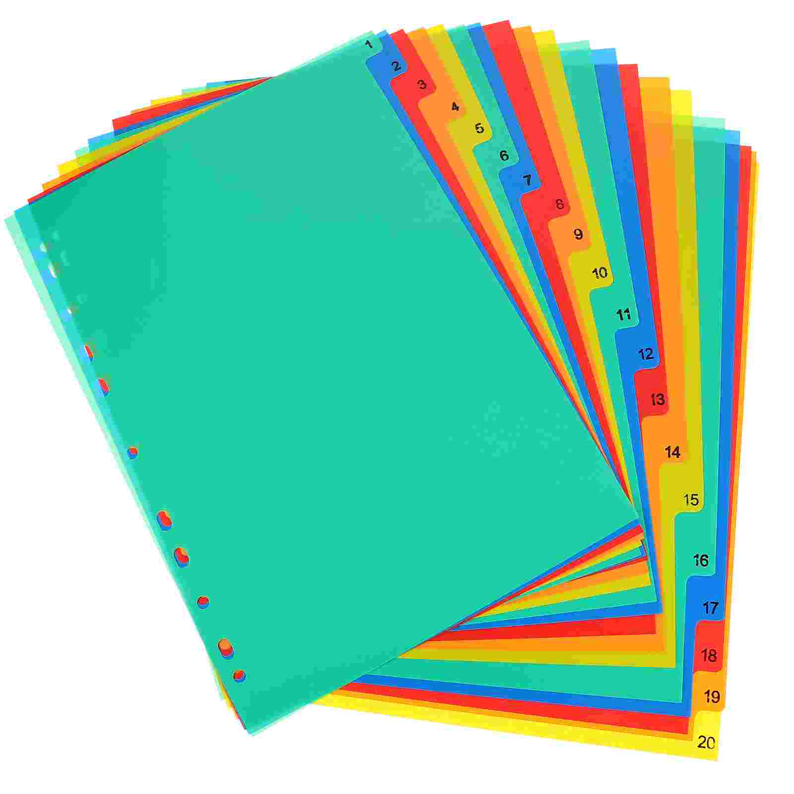 20 Pcs A4 Separated Loose Leaf - Tab Divider A4 리뷰 및 가격