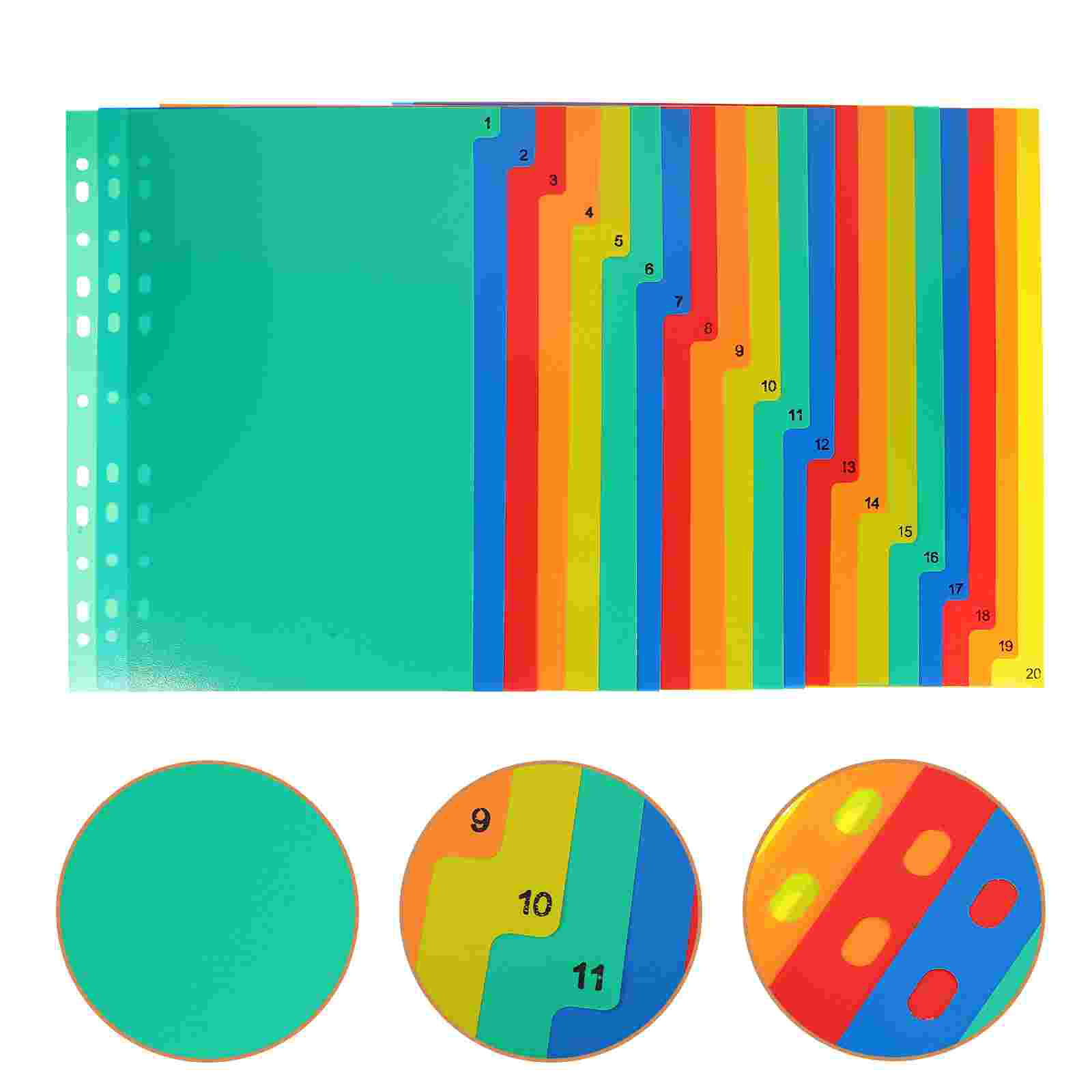 20 Pcs A4 Separated Loose Leaf - Tab Divider A4 리뷰 및 가격