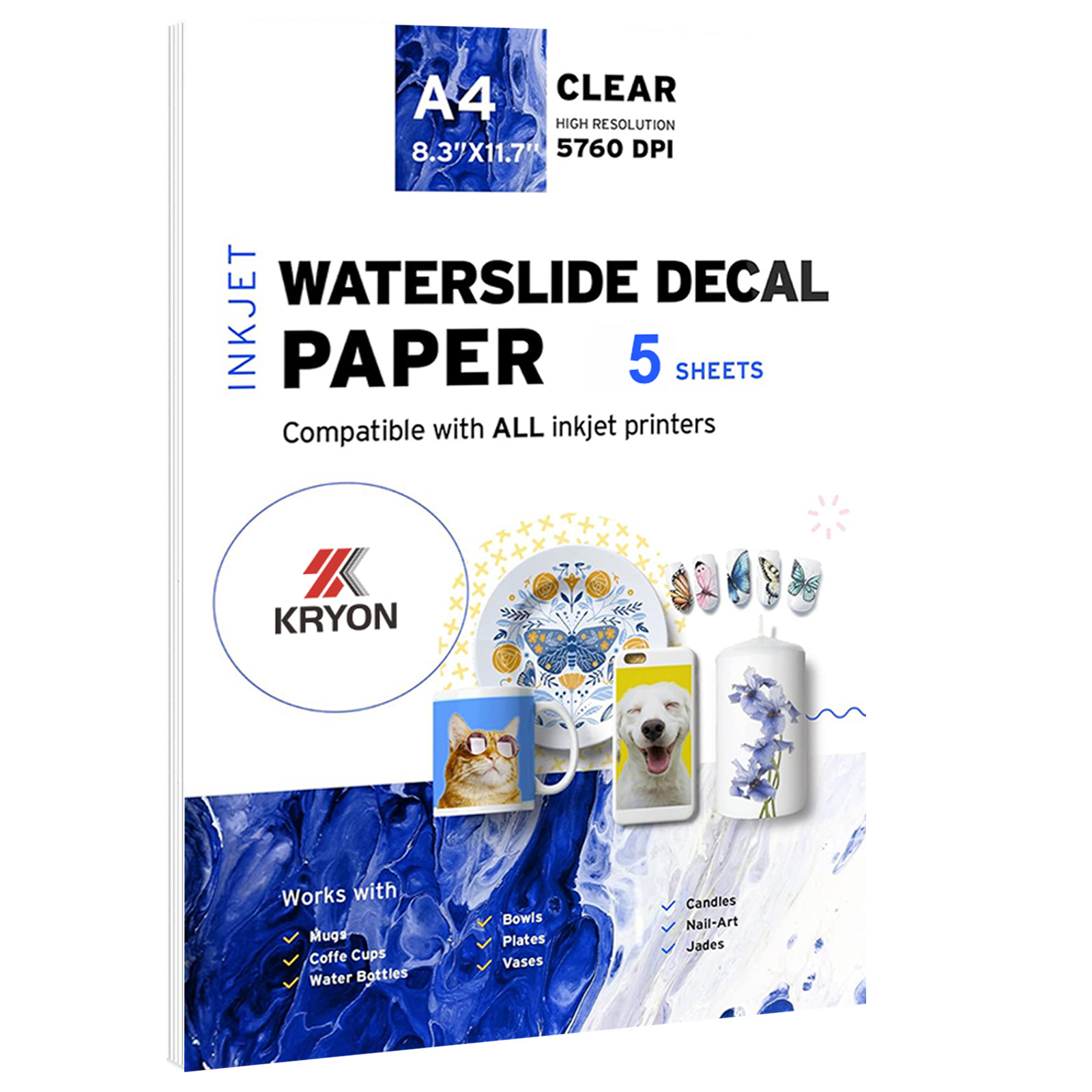 5 Sheets A4 Size Inkjet Waters - Ink Blotter Paper 리뷰 및 가격