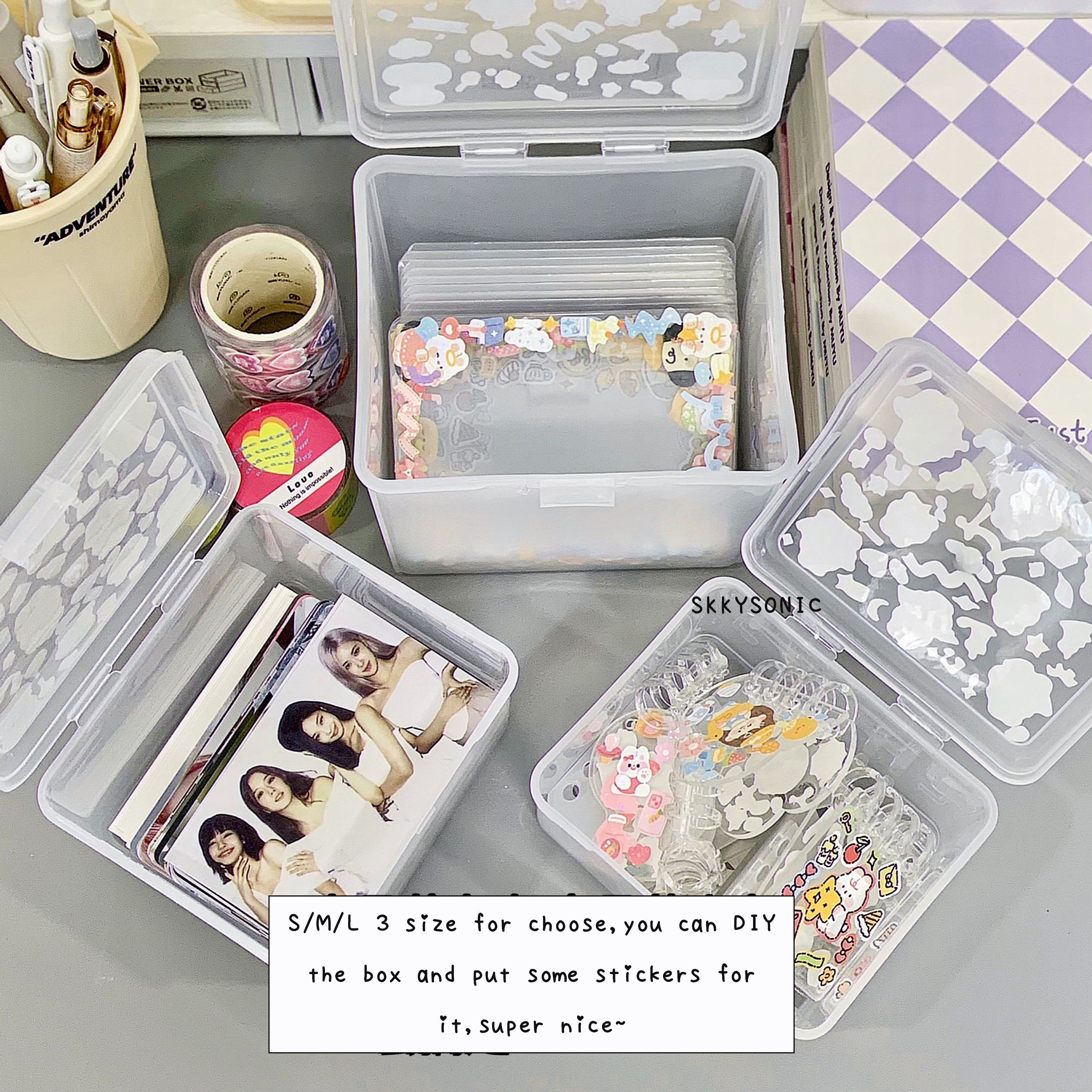 SKYSONIC Large Capacity ABS St - Card Index Box 리뷰 및 가격