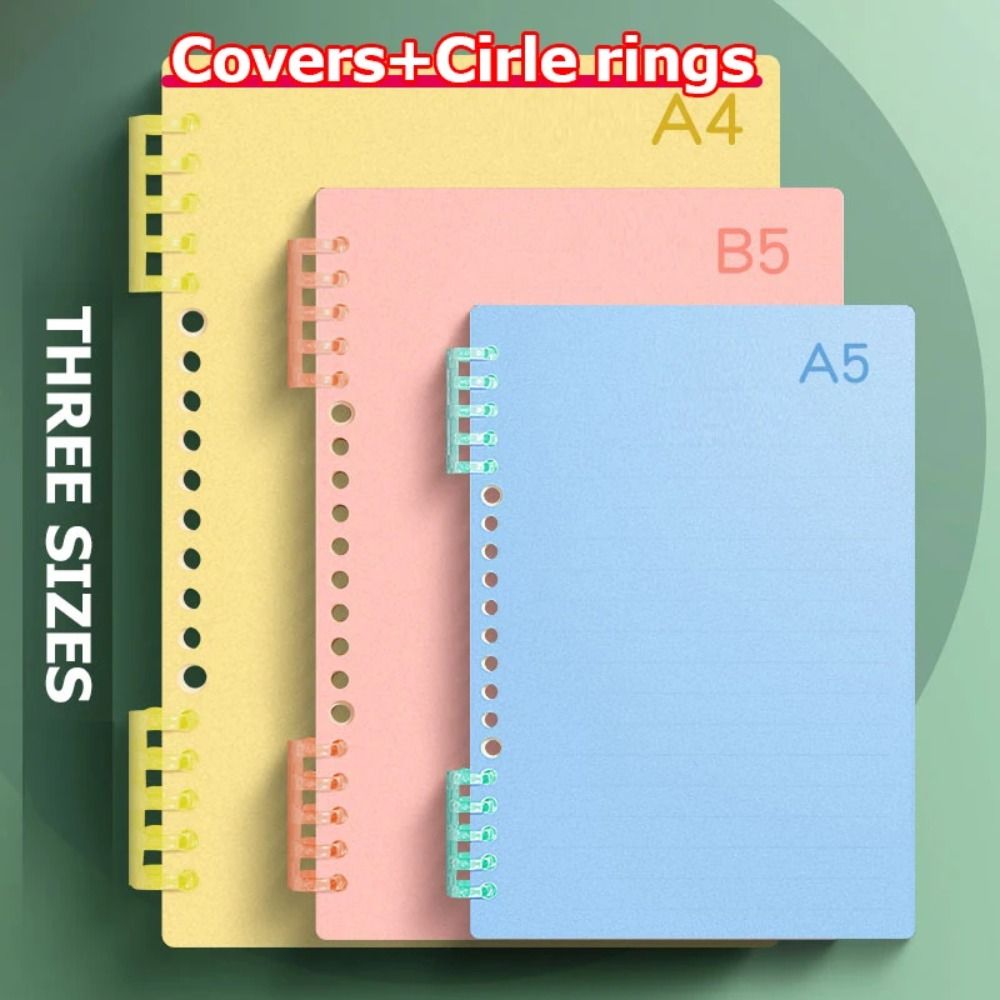 4Pcs PP Loose-leaf Book Cover  - Binder A4 Lever 리뷰 및 가격