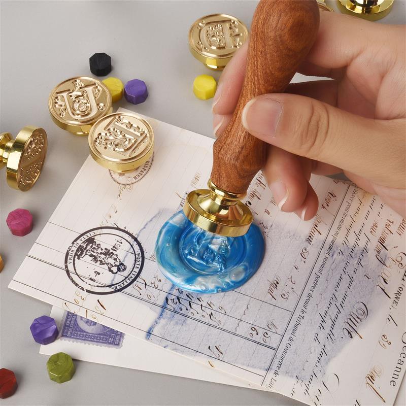 A-Z Vintage Sealed Wax Stamp H - Wax Seal Stamp Set 리뷰 및 가격