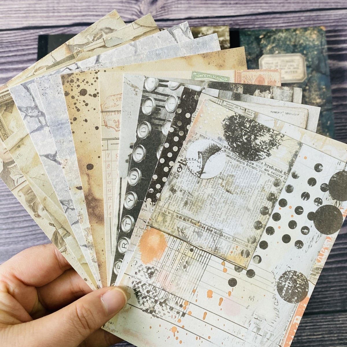 100sheets Vintage Scrapbook Pa - Ink Blotter Paper 리뷰 및 가격