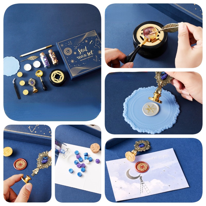Starry Fire Lacquer Stamp Set  - Wax Seal Stamp Set 리뷰 및 가격
