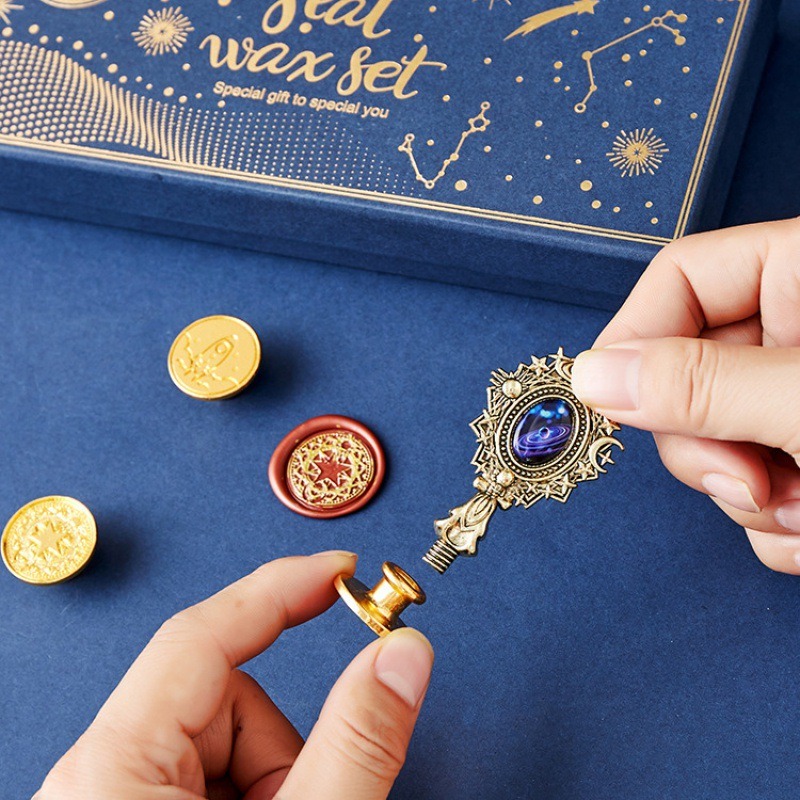 Starry Fire Lacquer Stamp Set  - Wax Seal Stamp Set 리뷰 및 가격