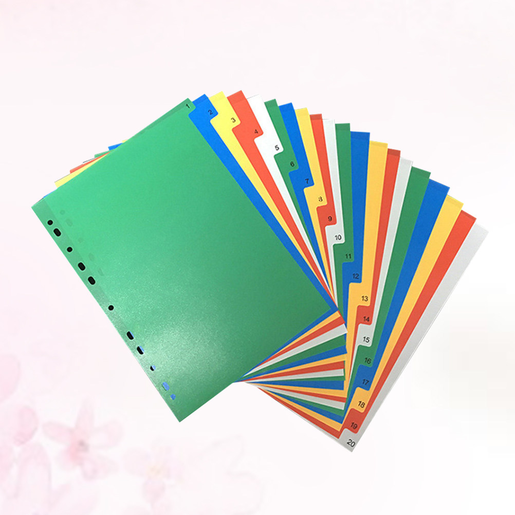 40Pcs Multi Color Index Page D - Tab Divider A4 리뷰 및 가격