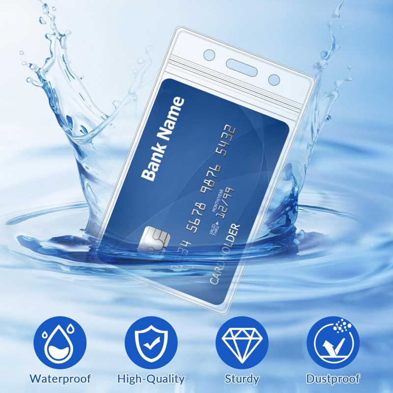 50 PCS Plastic Badge Holder, V - Index Card Holder 리뷰 및 가격