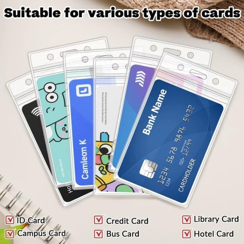 50 PCS Plastic Badge Holder, V - Index Card Holder 리뷰 및 가격
